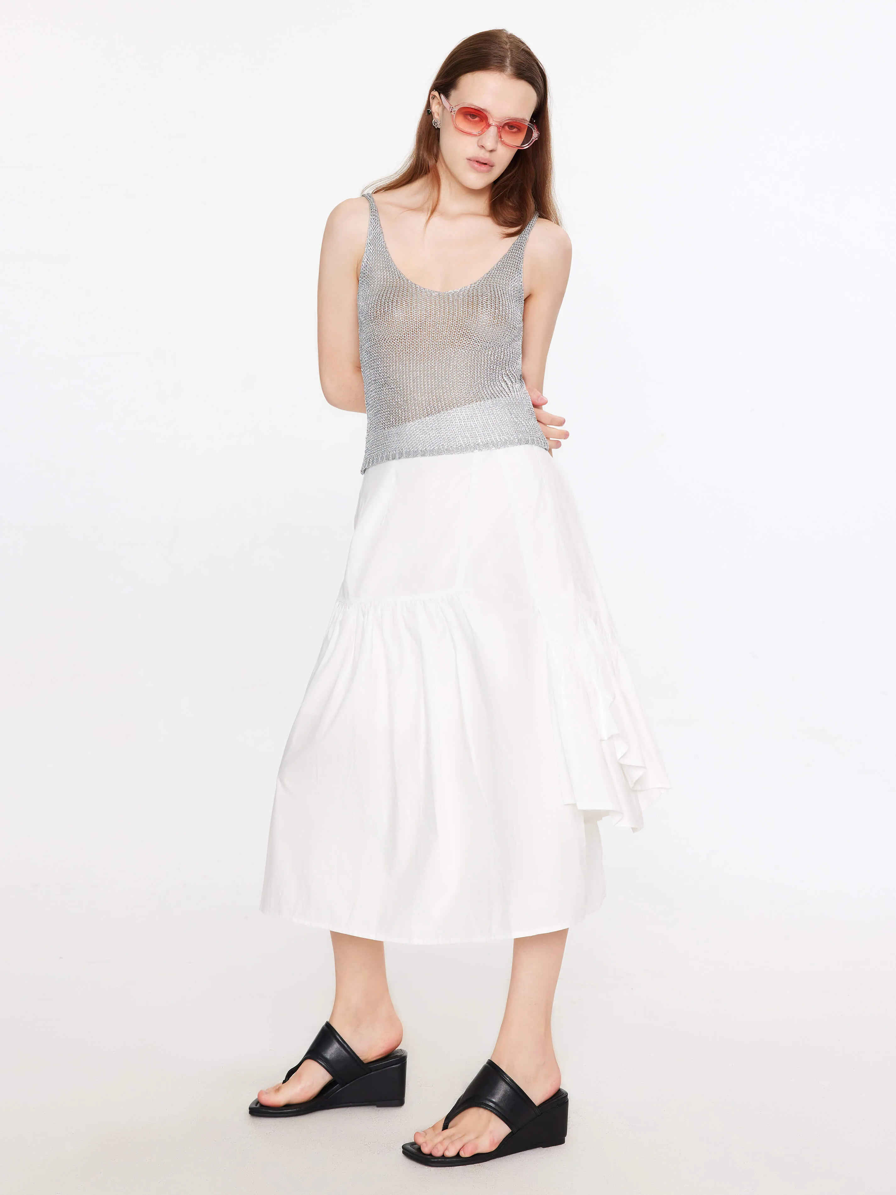 A-line Asymmetrical Skirt