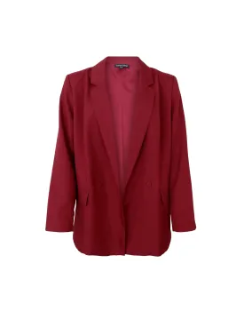 BCZARRA oversize blazer - Wine