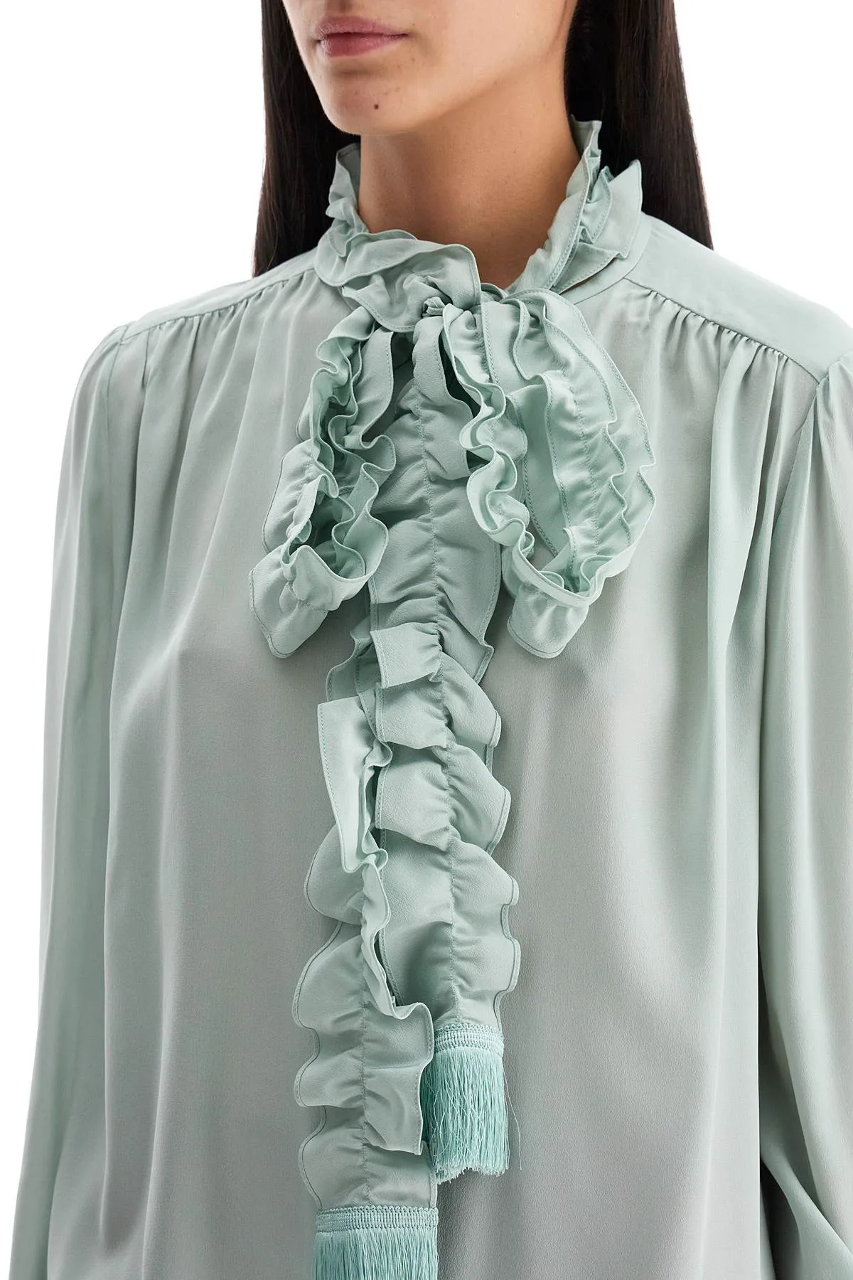 Bow Detail Silk Blouse