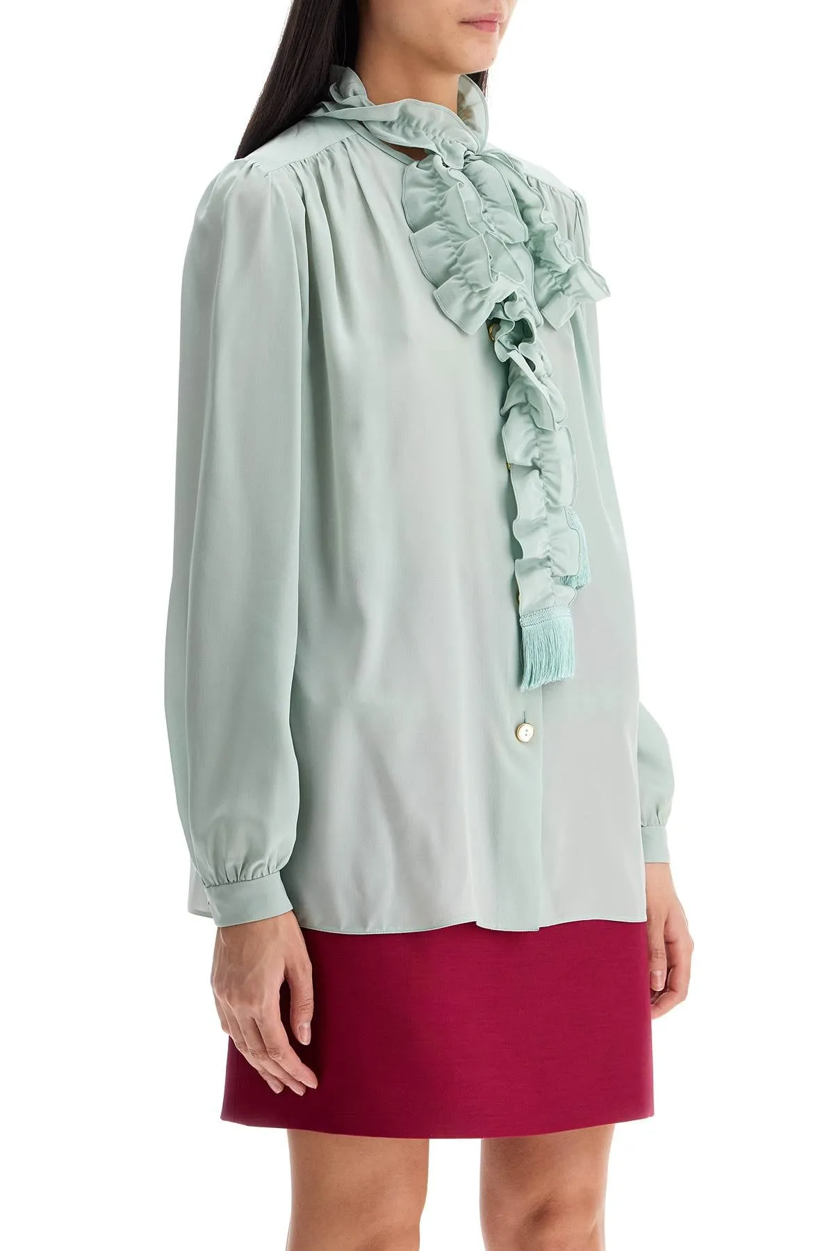 Bow Detail Silk Blouse