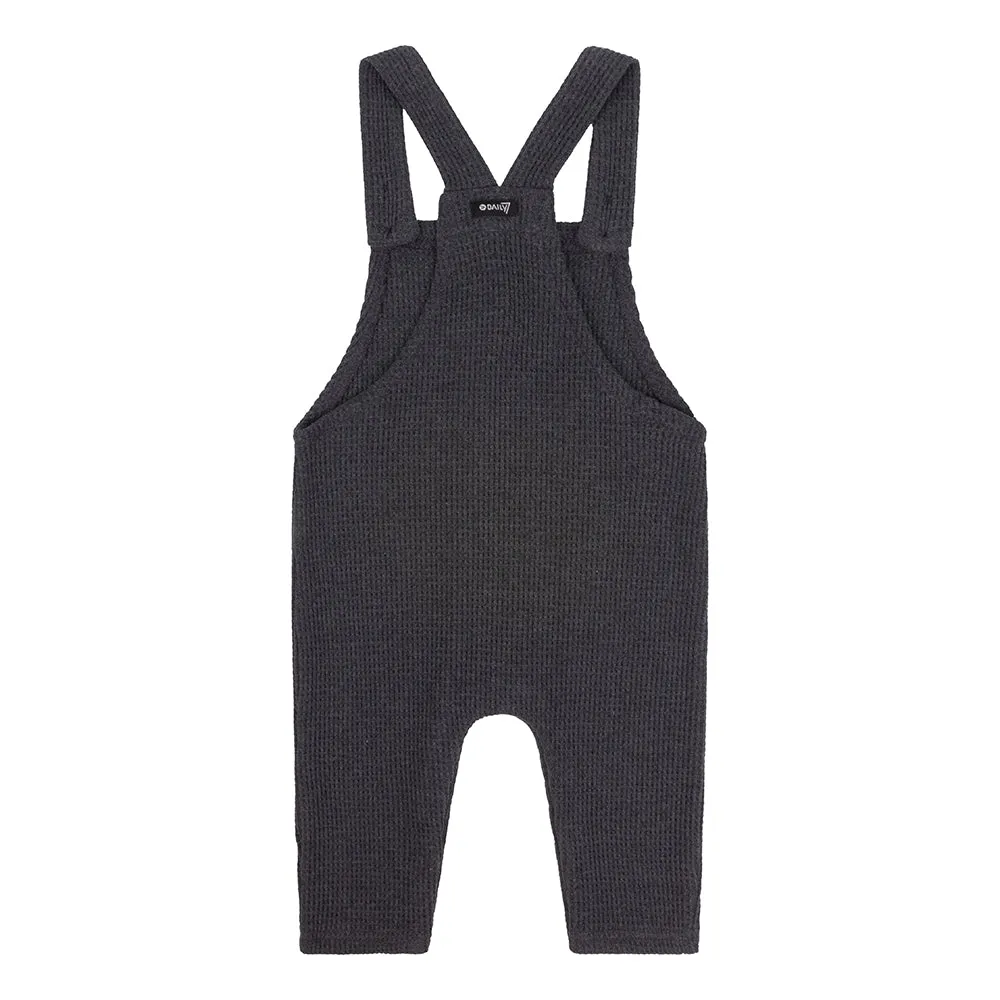 Daily7 Newborn Chunky Waffle Dungarees