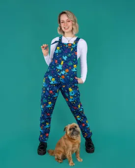 Dogs in Space Stretch Twill Dungarees