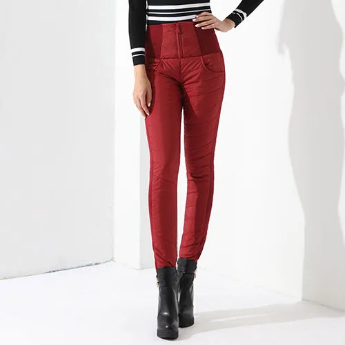 Duck Down Pants Winter High Waist