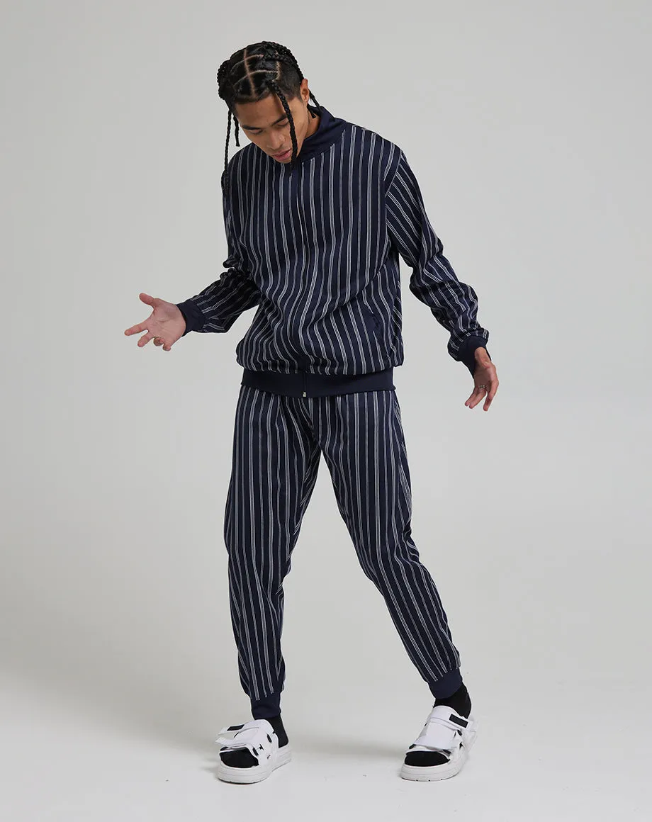 FILIP MEN'S STRIPED TRACK PANTS | NAVY