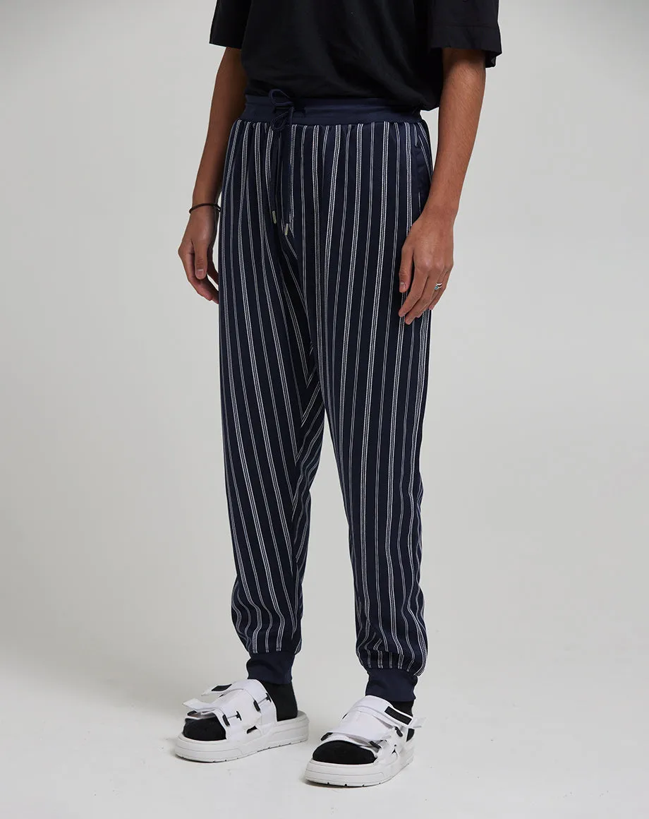 FILIP MEN'S STRIPED TRACK PANTS | NAVY