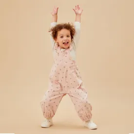 Floral Frilled Corduroy Dungarees & Bodysuit Outfit