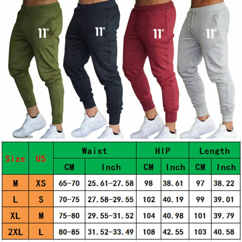 Hot sale solid casual Mens Casual Slim Fit Tracksuit Sports Solid Male Gym Cotton Skinny Joggers Sweat Casual Pants Trousers