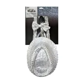 Instant Disco Dress Up set - Sequin Silver