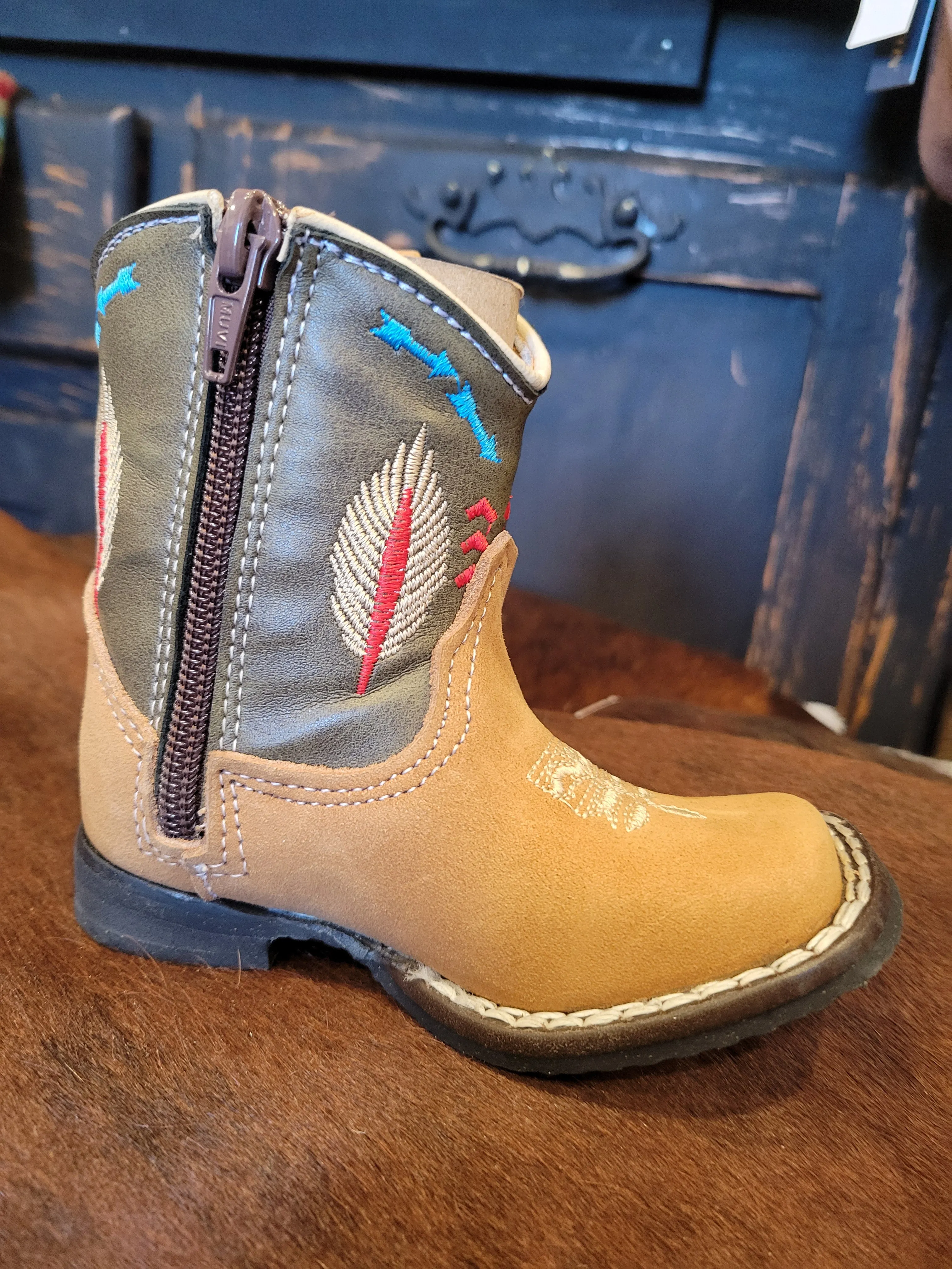 Kids Square Toe  Boots