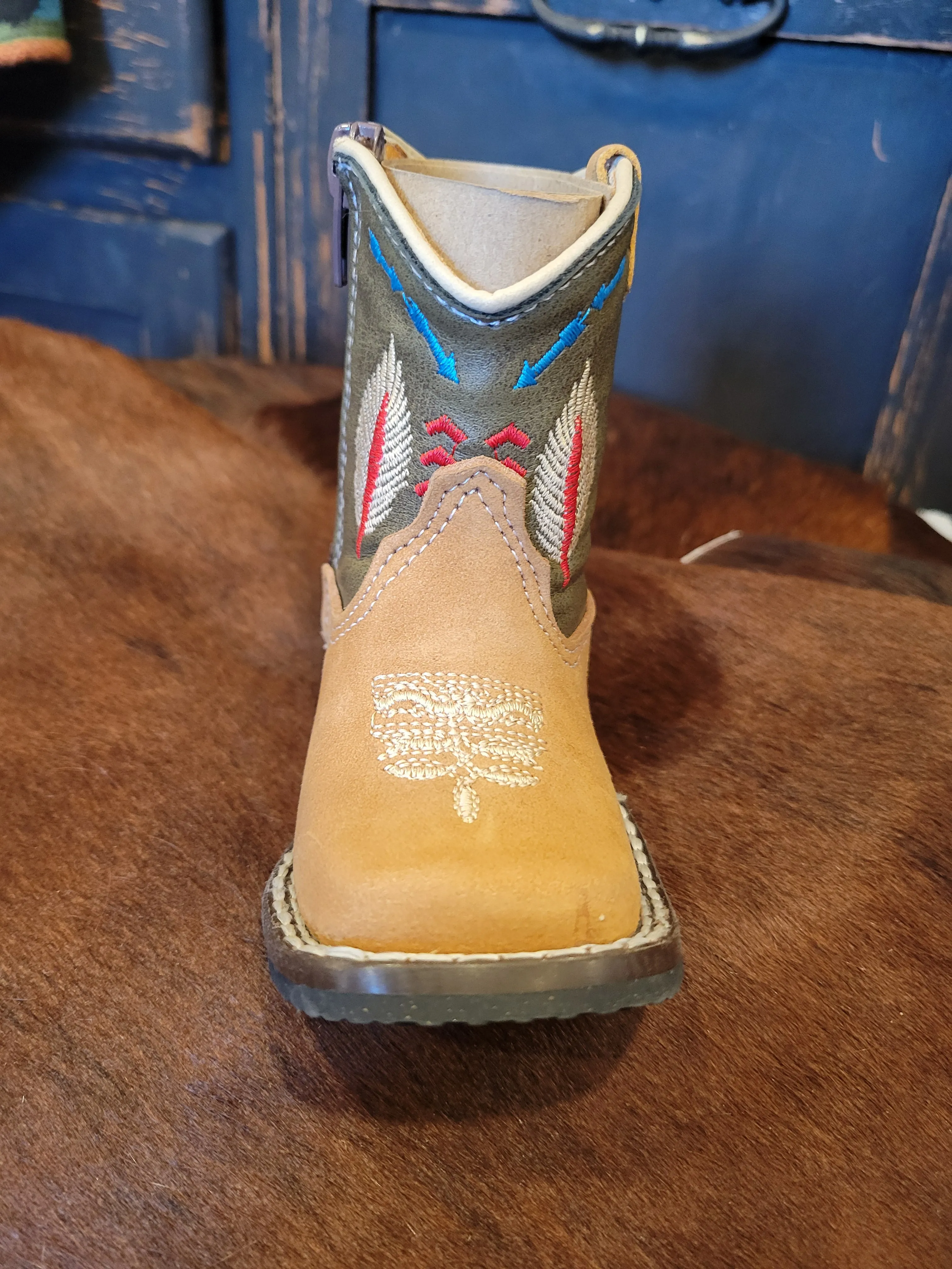 Kids Square Toe  Boots