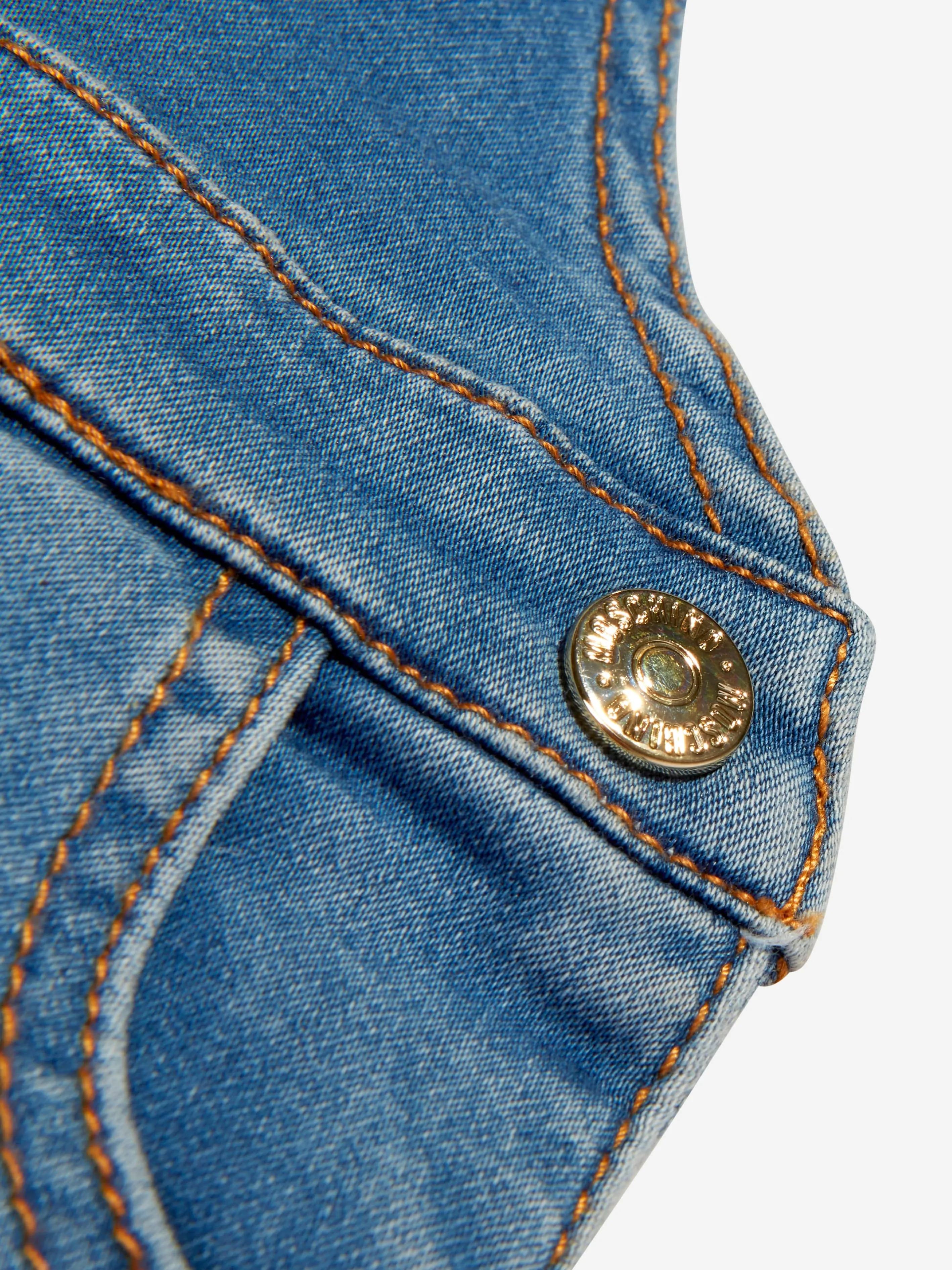 Moschino Baby Boys Cotton Denim Dungarees