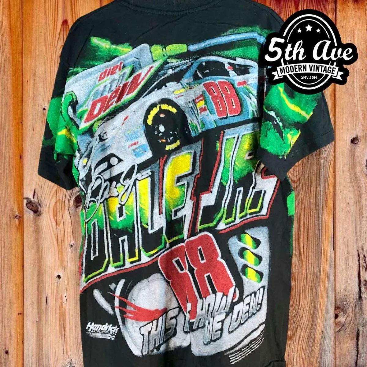 Nascar Dale Earnhardt no.88 Mountain Dew - AOP all over print New Vintage T shirt