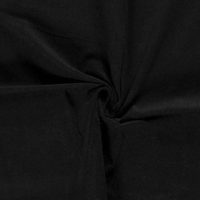 Needlecord Dungarees - Black