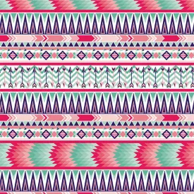 Patterned Heat Transfer Vinyl - Bright Aztec