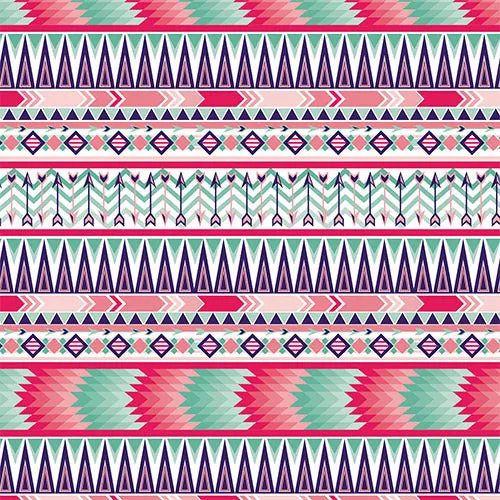 Patterned Heat Transfer Vinyl - Bright Aztec