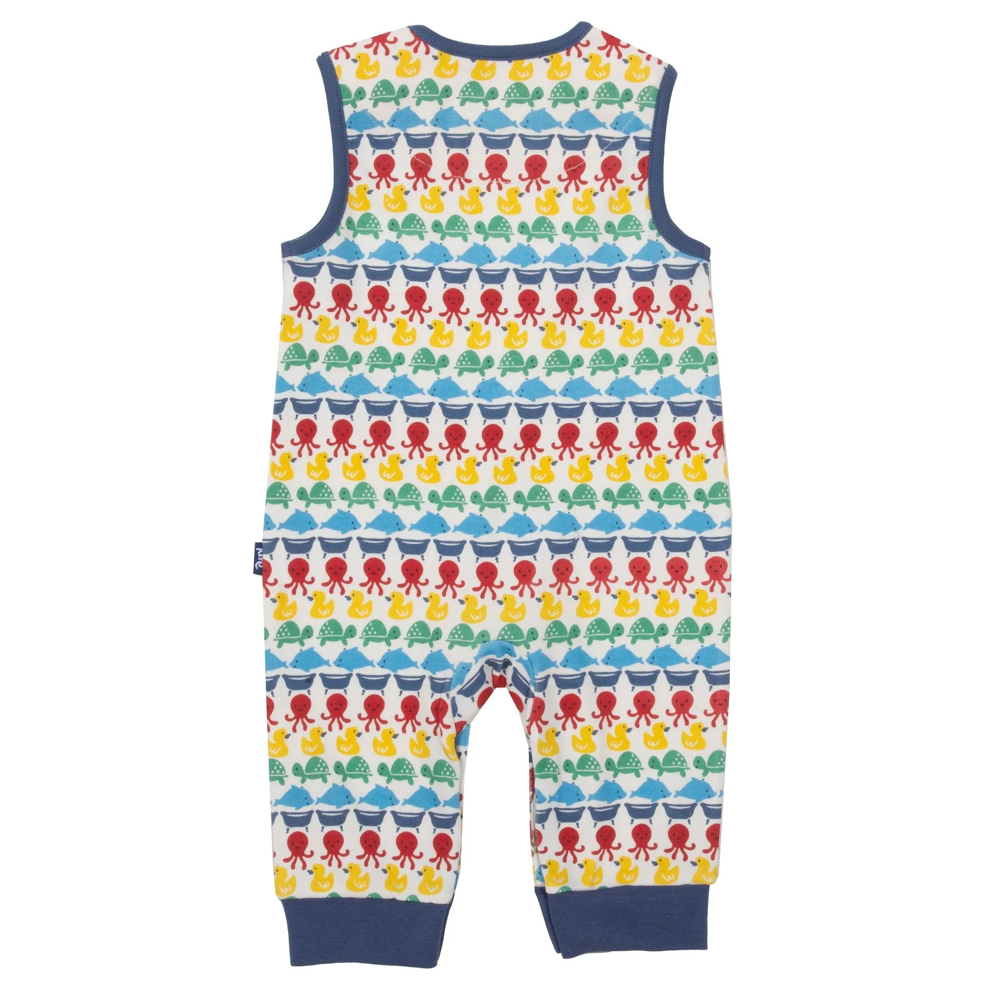 Splash stripe dungarees