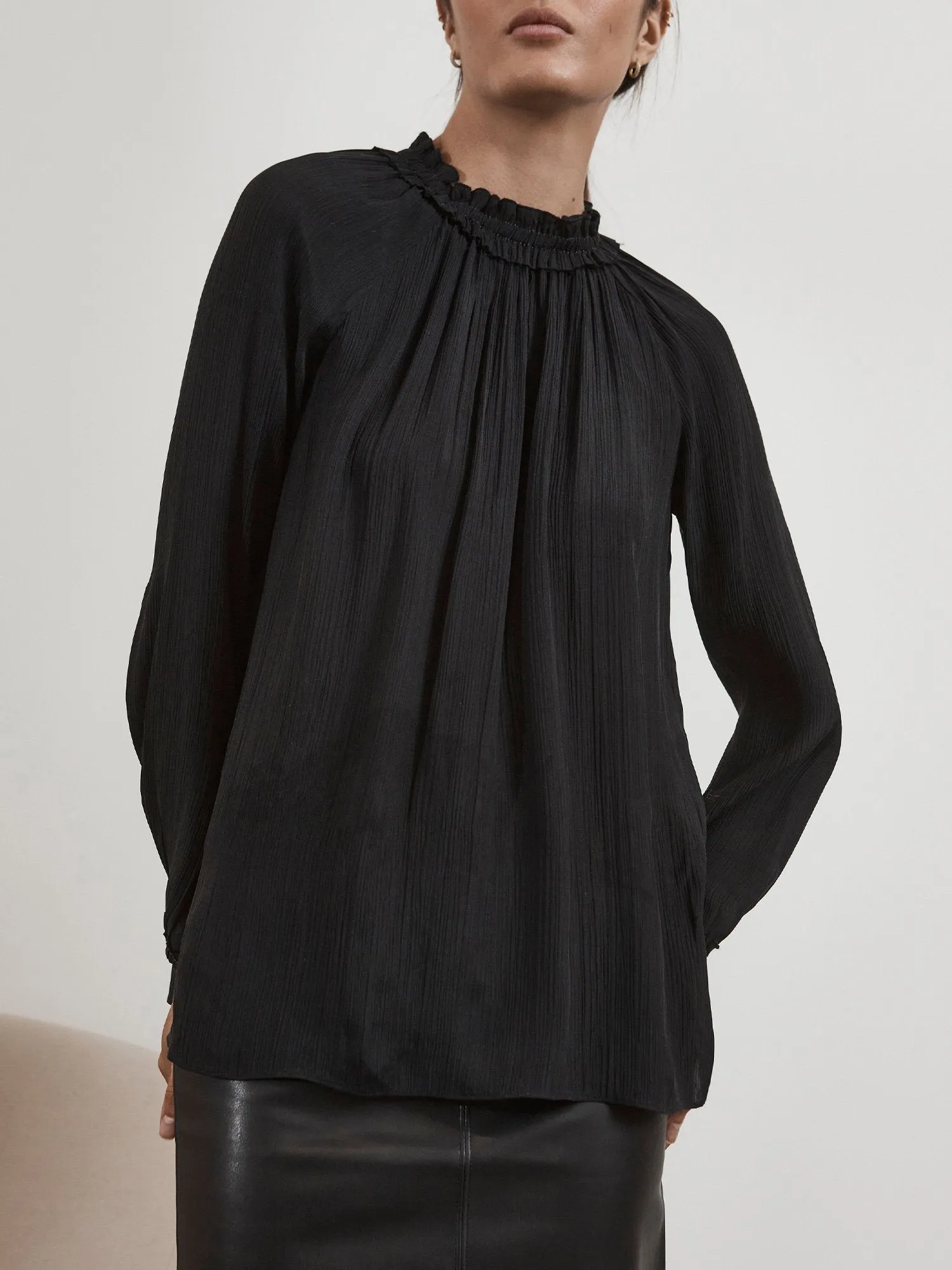 The Eli Shirred Blouse