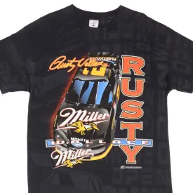 VINTAGE NASCAR ALL OVER PRINT RUSTY WALLACE 1990S TEE SHIRT LARGE