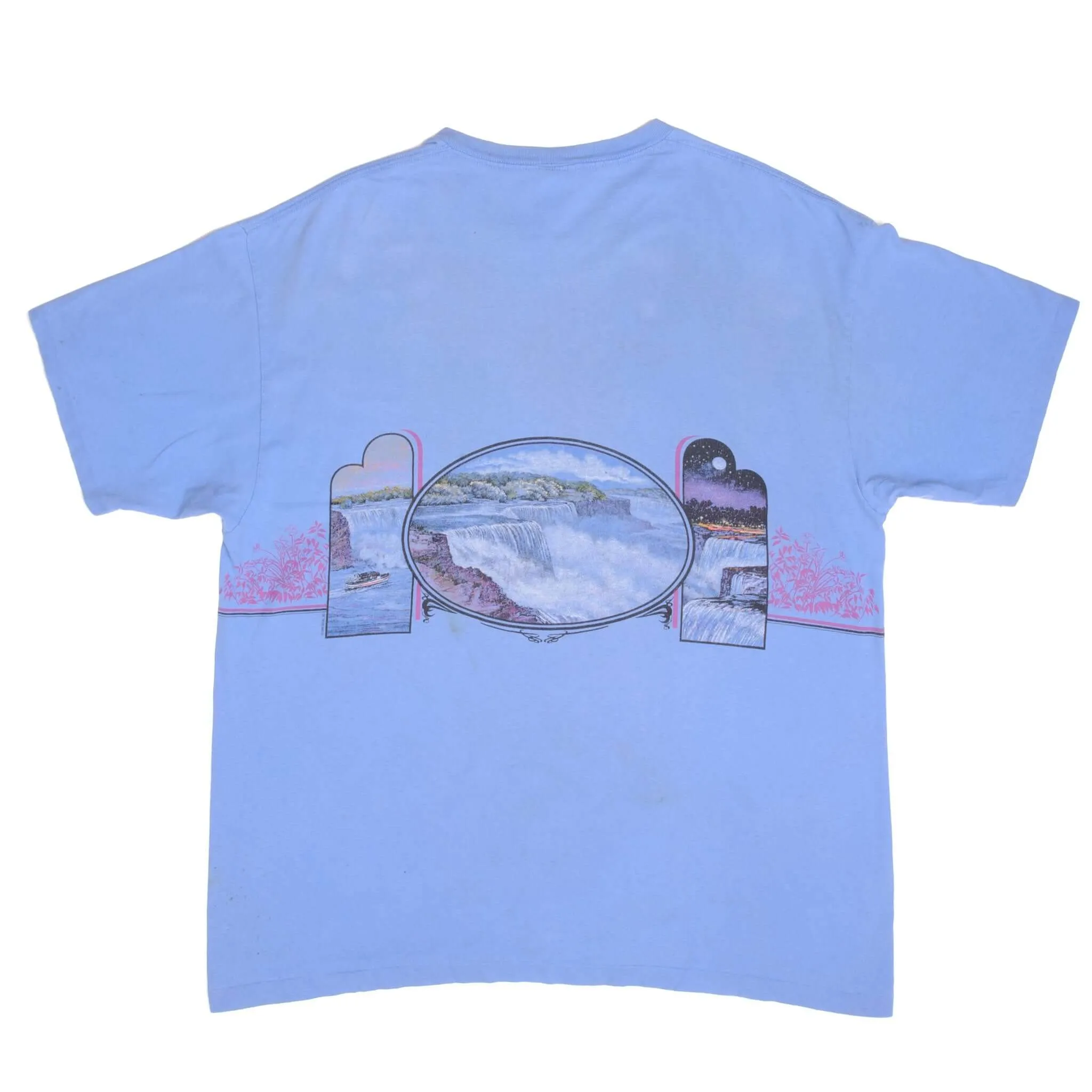 VINTAGE NIAGARA FALLS ALL OVER PRINT SOUVENIR TEE SHIRT 1992 SIZE XL