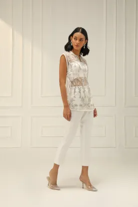 WHITE PENCIL PANTS