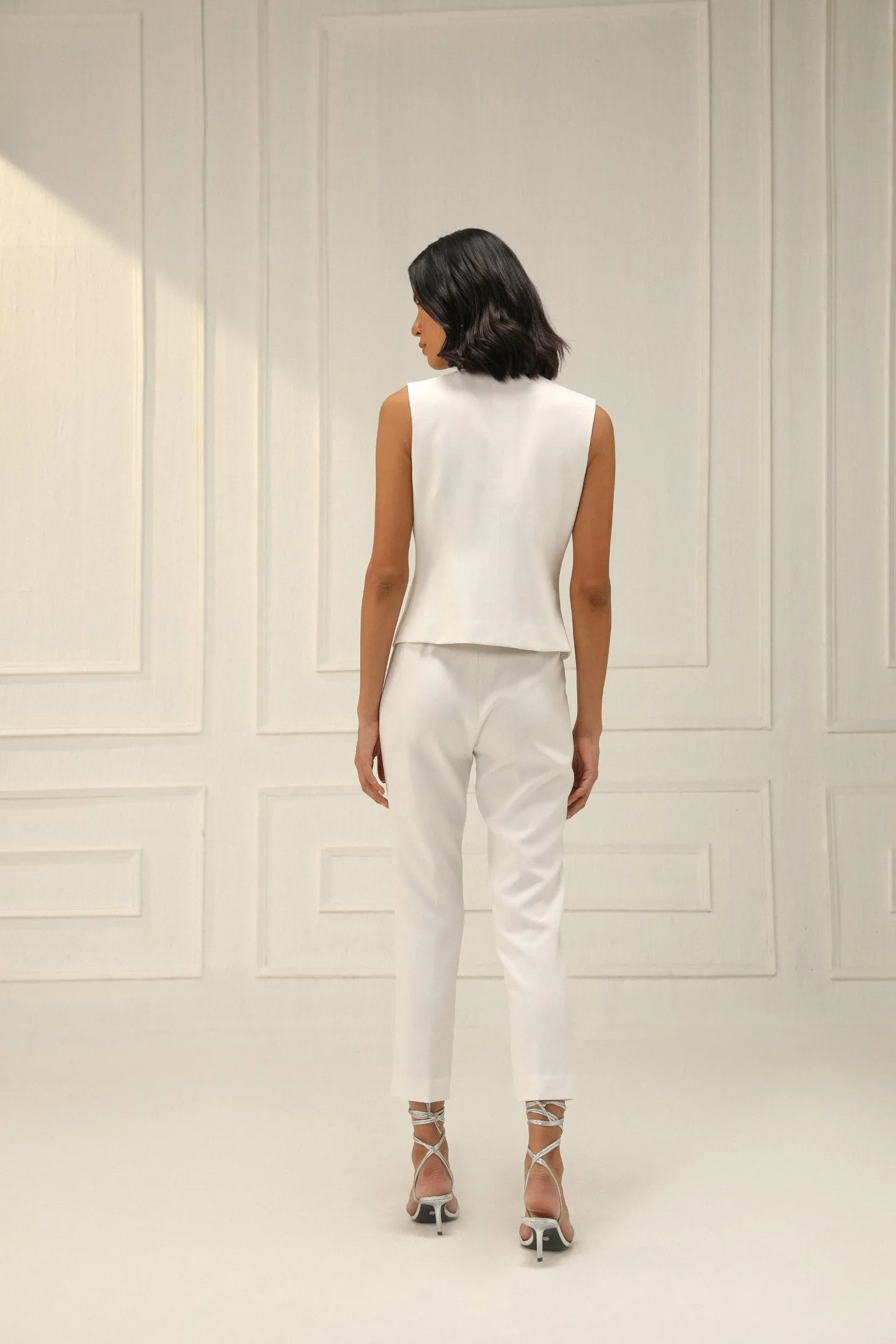 WHITE PENCIL PANTS