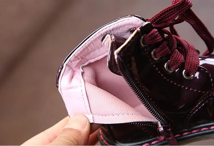 Winter Chic Ankle Length PU Snow Boots For Kids