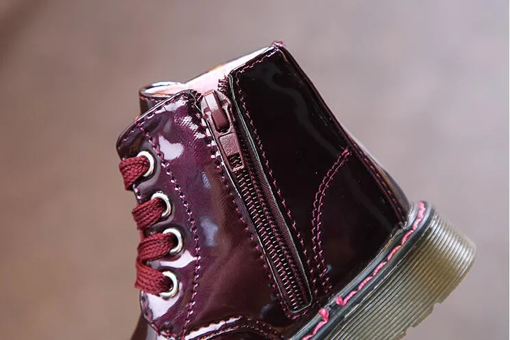Winter Chic Ankle Length PU Snow Boots For Kids