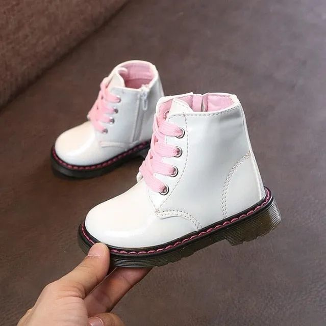 Winter Chic Ankle Length PU Snow Boots For Kids