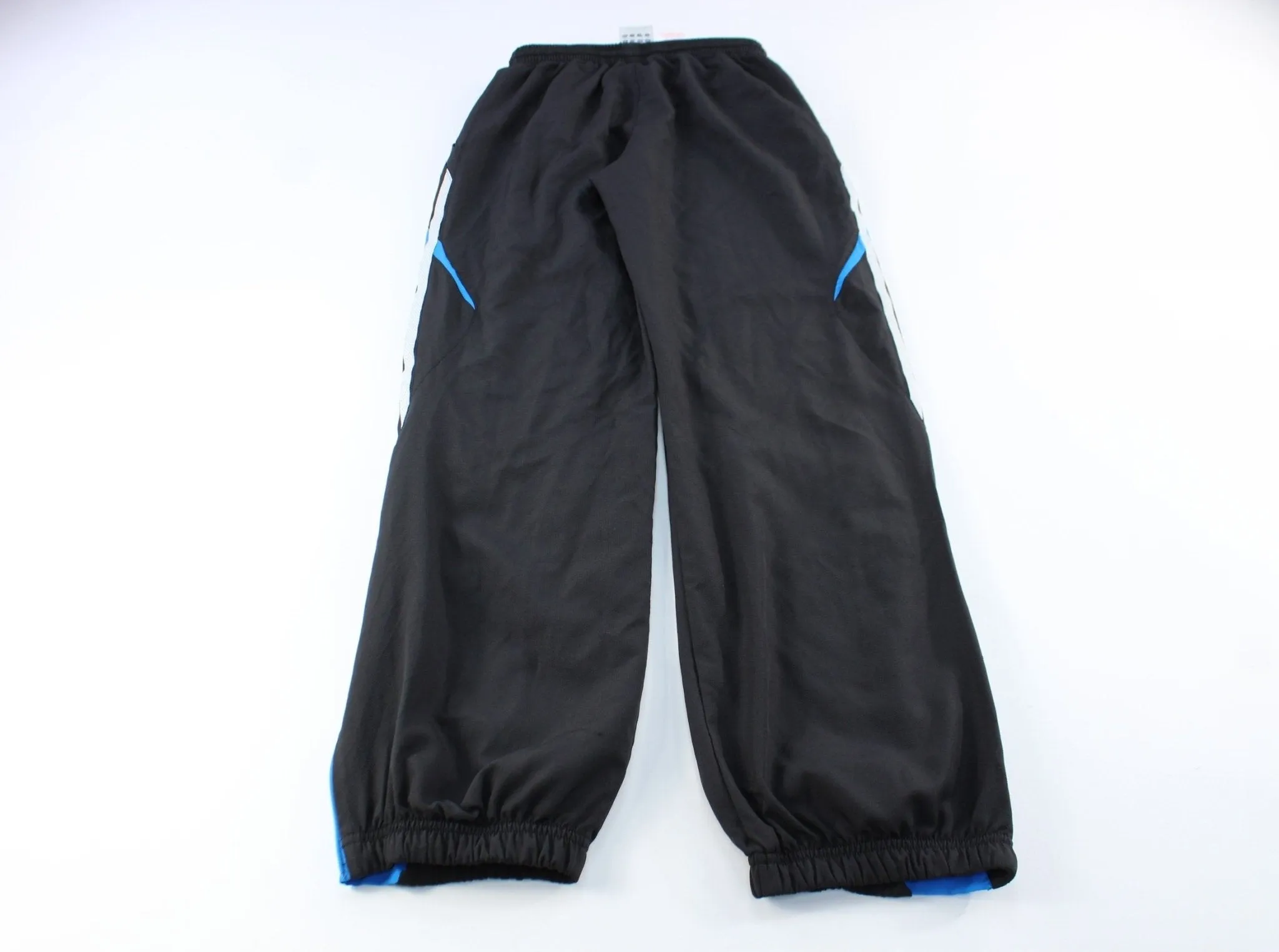 Youth Adidas Logo Black & White Striped Pants